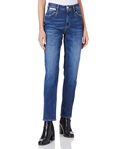 Herrlicher Damen Piper HI Conic Organic Denim Jeans, Blue Desire 866, W26/L30 von Herrlicher