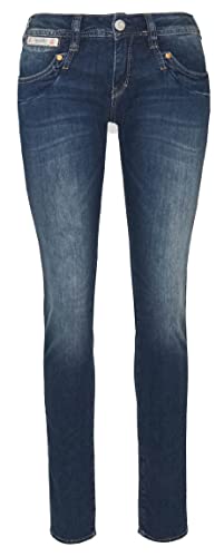 Herrlicher Damen Piper Slim Cashmere Touch Denim Jeans, Redemption L30, W24/L30 von Herrlicher