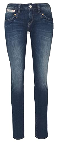 Herrlicher Damen Piper Slim Cashmere Touch Denim Jeans, Redemption L30, W25/L30 von Herrlicher