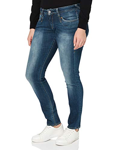 Herrlicher Damen Piper Slim Jeans, Blau (Scrub 014), 25W / 32L von Herrlicher