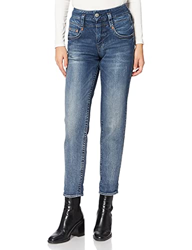 Herrlicher Damen Pitch HI Conic Recycled Denim Jeans, Authentic 056, W26/L30 von Herrlicher