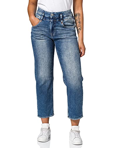 Herrlicher Damen Pitch HI Tap Recycled Denim Jeans, Retro Marvel 869, 26 von Herrlicher