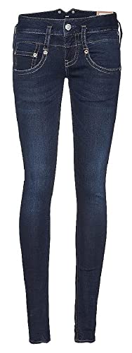 Herrlicher Damen Pitch Slim Reused Denim Jeans, Dull L32, W27/L32 von Herrlicher