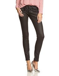 Herrlicher Damen Skinny Hose Gila Leather Coated Stretch, Gr. W30/L32 (Herstellergröße: 30), Grau (antra 79) von Herrlicher