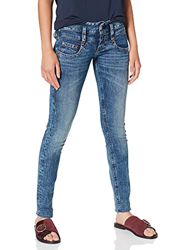Herrlicher Damen Pitch Slim Jeans, Blau (Fringe 765), W26/L32 (Herstellergröße: 26) von Herrlicher