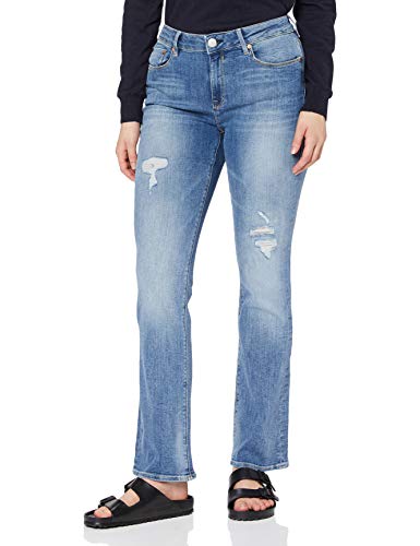 Herrlicher Damen Super G Boot Denim Stretch Jeans, Blend Destroy 714, W29/L30 von Herrlicher
