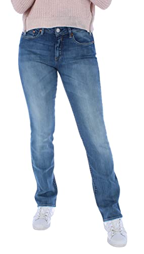 Herrlicher Damen Super G Denim Powerstretch Straight Jeans, Blau (Frost 832), 42 (Herstellergröße: 30) von Herrlicher