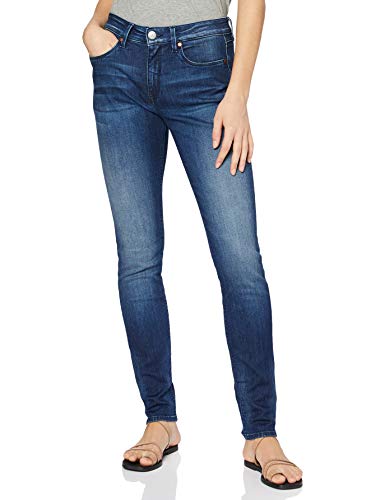 Herrlicher Damen Super G Slim Organic Denim Jeans, Calm 867, W29/L30 von Herrlicher