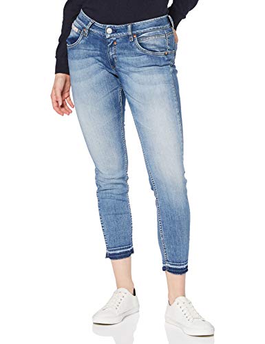 Herrlicher Damen Touch Cropped Organic Denim Jeans, Faded Blue 666, 28 von Herrlicher