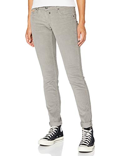 Herrlicher Damen Touch Slim Cord Stretch Hose, Grey 70, W25/L32 von Herrlicher