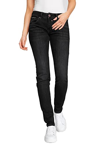 Herrlicher Doro Slim Stretchjeans Damen Denim Hose, Farbe:schwarz, Hosengrößen:W27, Hosenlänge:L30 von Herrlicher