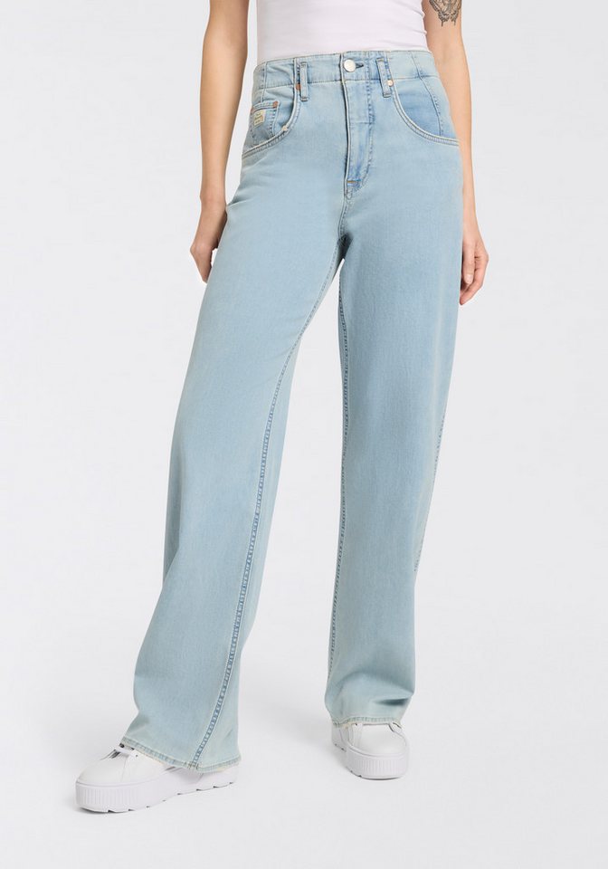 Herrlicher High-waist-Jeans Baggy Straight Denim Light von Herrlicher