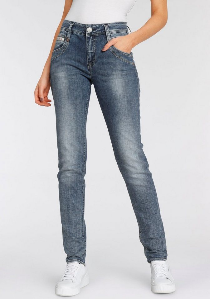 Herrlicher High-waist-Jeans RADINA RECYCLED DENIM mit leichtem Push-Up-Effekt von Herrlicher