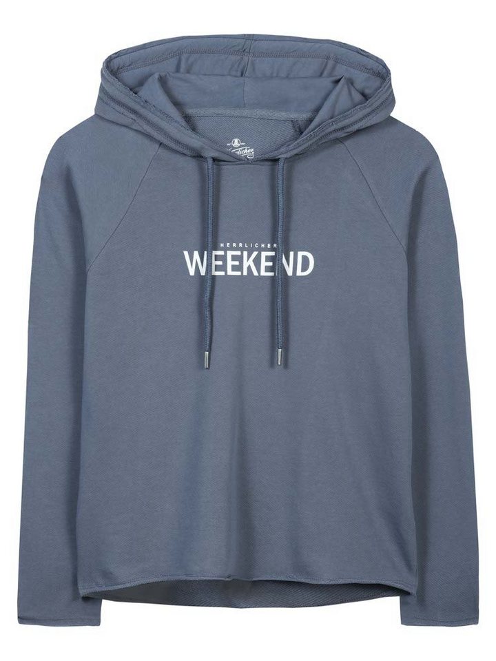 Herrlicher Kapuzensweatshirt Anniston Sweat mit Statemenprint vorn von Herrlicher