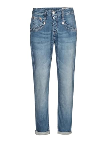 Herrlicher SHYRA Cropped Jeans AUS Bio-Baumwolle (DE/NL/SE/PL, Bundweite, 28, Regular, Regular, Blue Sea 879) von Herrlicher