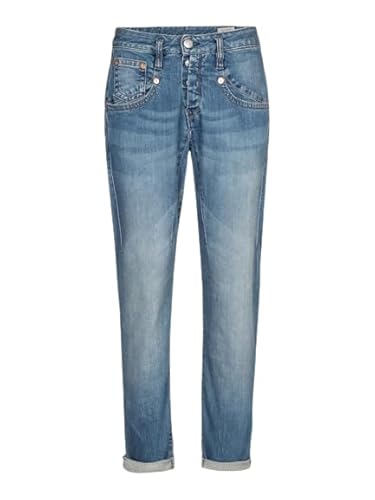 Herrlicher SHYRA Cropped Jeans AUS Bio-Baumwolle (DE/NL/SE/PL, Bundweite, 32, Regular, Regular, Blue Sea 879) von Herrlicher