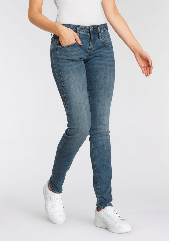 Herrlicher Slim-fit-Jeans GINA SLIM POWERSTRETCH mit seitlichem Keileinsatz von Herrlicher
