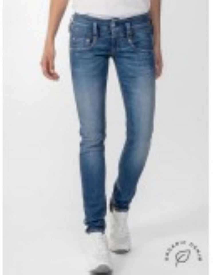 Herrlicher Slim-fit-Jeans Pitch Slim Jeans aus Bio-Baumwolle Blue Sea von Herrlicher