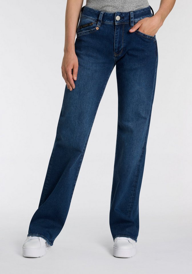 Herrlicher Straight-Jeans Prime New Denim Cashmere Touch mit hoher Leibhöhe von Herrlicher