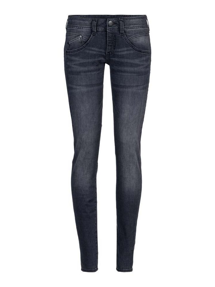 Herrlicher Stretch-Jeans HERRLICHER GILA SLIM Organic Denim Cashmere black asphalt 5606-OD020-9 von Herrlicher