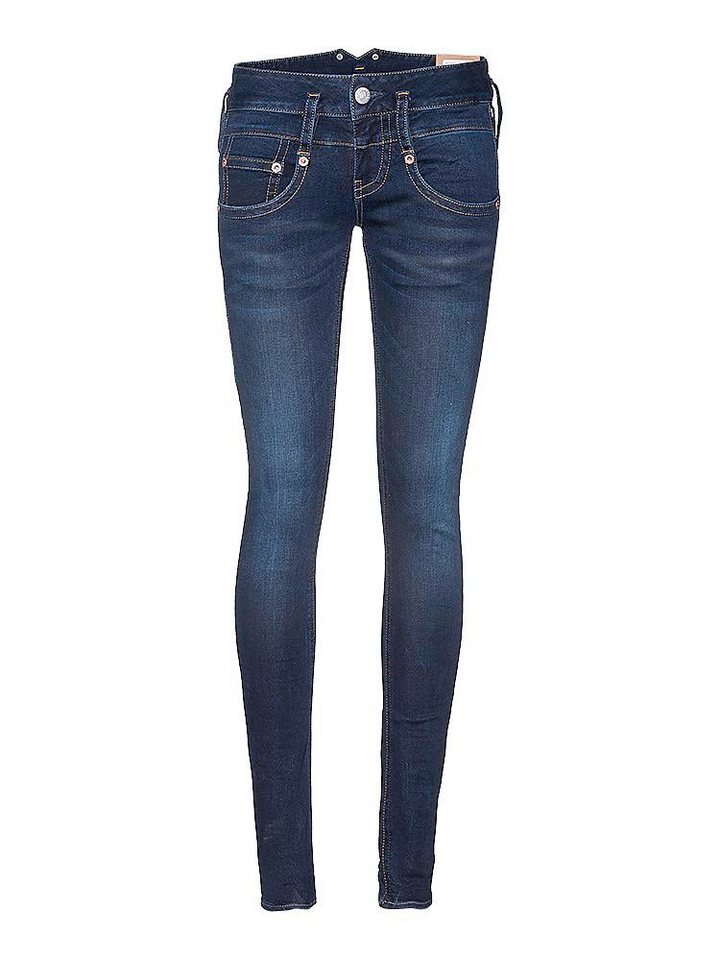 Herrlicher Stretch-Jeans Pitch Slim Stripe Jogg mit Logostreifen von Herrlicher