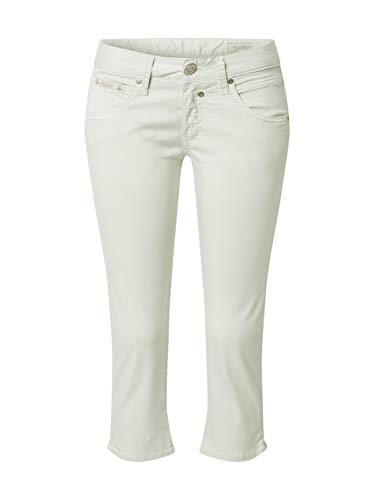 Herrlicher Touch Capri Jeans Stretchjeans Slim Fit Damen 3/4 Jeans, Farbe:mintgrün, Hosengrößen:W26, Hosenlänge:L22 von Herrlicher