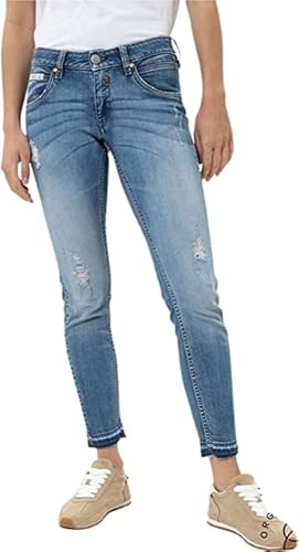 Herrlicher Touch Cropped Jeans AUS Bio-Baumwolle (as3, Numeric, Numeric_26, Regular, Regular, Faded Blue Destroy) von Herrlicher