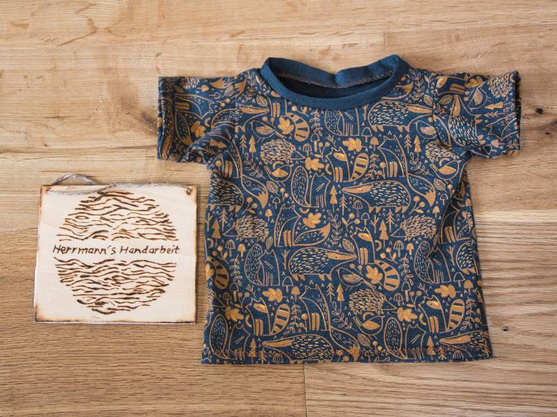T-Shirt Für Babys Und Kleinkinder, Waldtiere; Handarbeit T-Shirt Für Babys Und Kleinkinder, Waldtiere; Handarbeit von HerrmannsHandarbeit