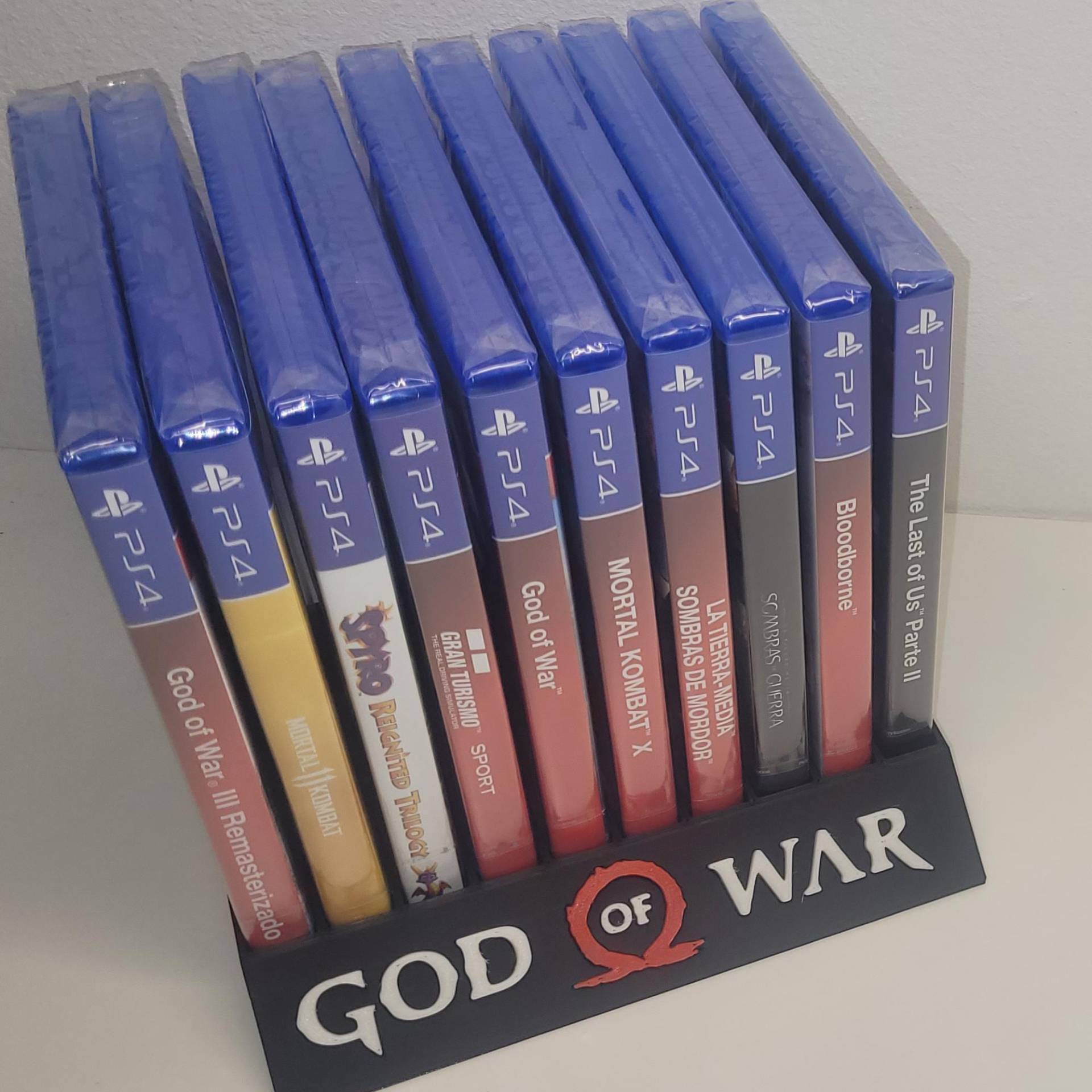 Spielenständer, Aufsteller 3D-Druck Für 10 Und 14 Spielen - Ps2, 3, 4, 5, Wii U God Of War Spielenständer, Aufsteller 3D-Druck Für 10 Und 14 Spielen - Ps2, 3, 4, 5, Wii U God Of War von Herrtipps