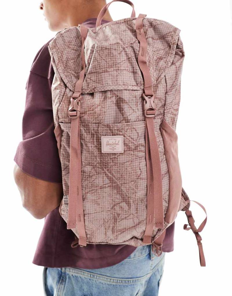 Herschel Supply Co - Superleichter Nylon-Rucksack in gemustertem Aschrosa, 22 L von Herschel Supply Co