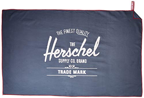 Herschel Camping-Handtuch, Einheitsgröße, Marineblau/rot, Einheitsgröße, Camping-Handtuch von Herschel