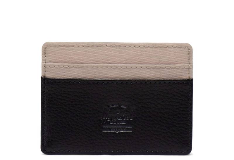 Herschel Kartenetui Charlie - Kreditkartenetui 4cc 11 cm RFID (cobblestone/pebbled black) von Herschel