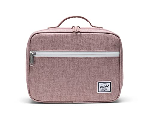 Herschel Pouches Pop Quiz Lunch Box Ash Rose Crosshatch von Herschel