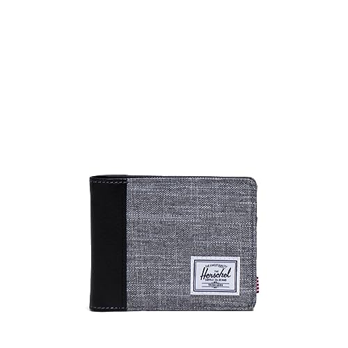 Herschel Supply Co. Hank Wallet Raven Crosshatch One Size, Rabe Kreuzschraffur, Einheitsgröße, Hank Geldbörse von Herschel