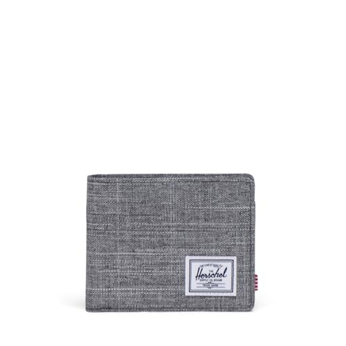 Herschel Supply Co. Roy Coin Wallet Raven Crosshatch Standard, Rabe Kreuzschraffur, Standard, Roy Coin Wallet von Herschel