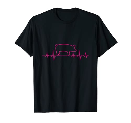 Herren Schwein Herzschlag Bauernhof Landleben EKG T-Shirt Herren Schwein Herzschlag Bauernhof Landleben EKG T-Shirt von Herschlag EKG Schwein Bauernhof Shirt Shop