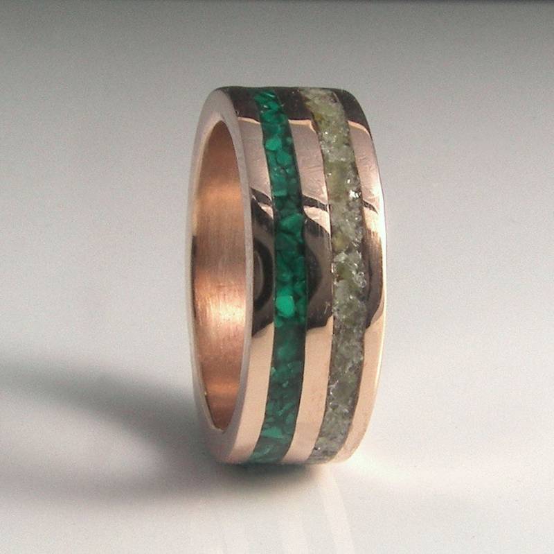 Bronze & Silber Ring Mit Malachit Und Peridot Bronze & Silber Ring Mit Malachit Und Peridot von HershalWiggins