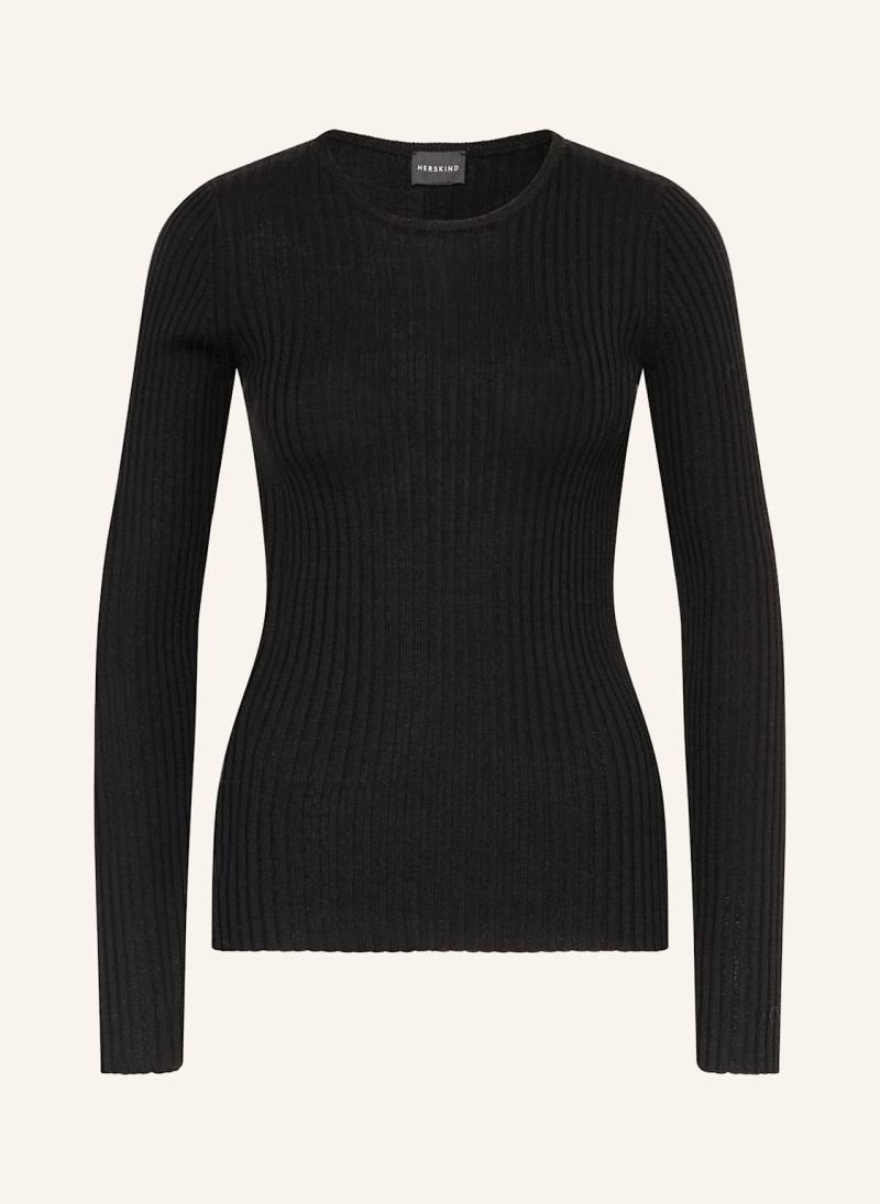 Herskind Pullover Camb Aus Merinowolle schwarz von Herskind