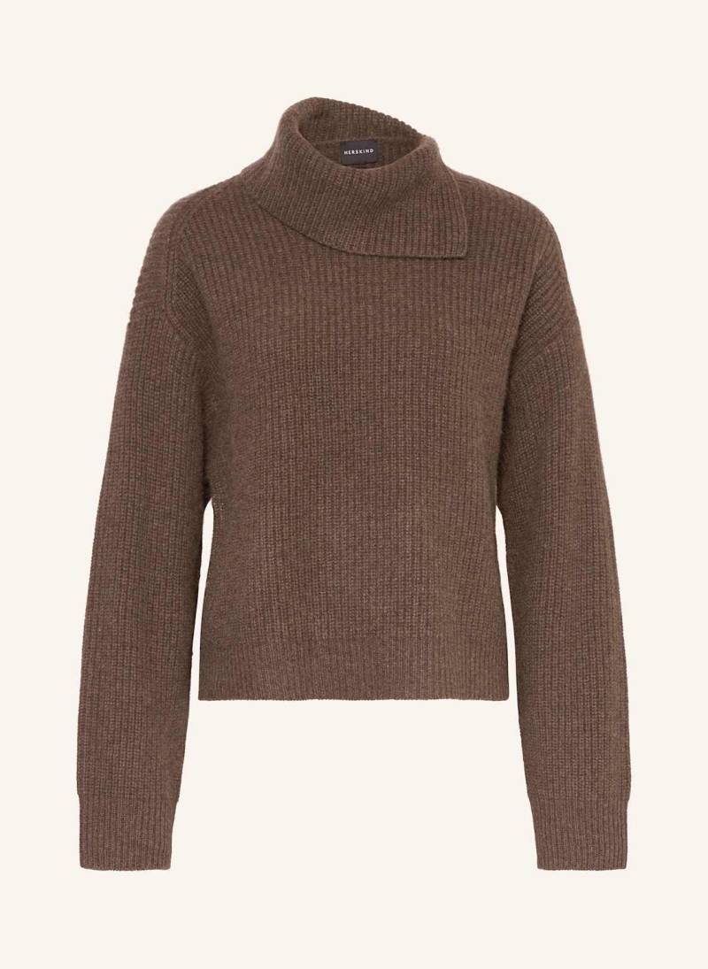 Herskind Rollkragen-Pullover Walker Aus Cashmere braun von Herskind