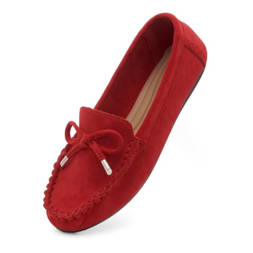Herstyle Penny Loafers für Damen – Mokassins zum Fahren | Slip-On leichte Business-Casual-Flats mit Memory-Schaum | bequeme flache Schuhe mit Schleifenknoten für Arbeit und Reisen, 2024 Rot, 35 EU Herstyle Penny Loafers für Damen – Mokassins zum Fahren | Slip-On leichte Business-Casual-Flats mit Memory-Schaum | bequeme flache Schuhe mit Schleifenknoten für Arbeit und Reisen, 2024 Rot, 35 EU von Herstyle