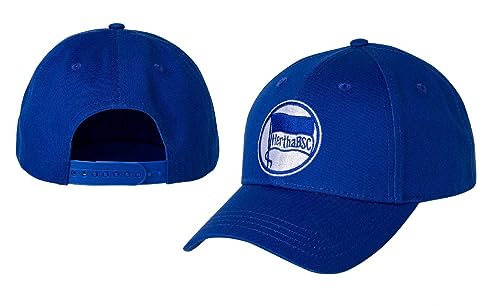 Hertha BSC Berlin Kappe - Retro Fahne - blau Cap Logo Basecap - Plus Lesezeichen I Love Berlin von Hertha BSC