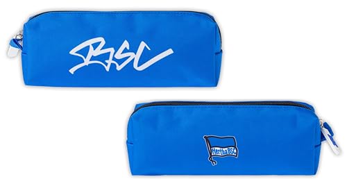 Hertha BSC Berlin Faulenzermäppchen | BLAU | Federmäppchen | Faulenzer | Schuletui - Plus Lesezeichen Wir lieben Fußball von Hertha