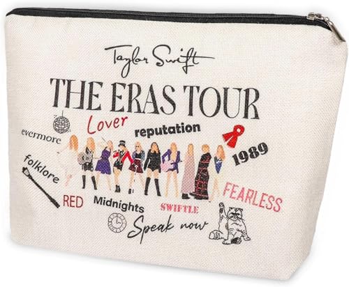 Herton TS Album Kosmetiktasche Damen, TS Merch Tay Inspirierte Make up Tasche Mädchen Musikliebhaber-Geschenk Album Inspiriertes Geschenk Kosmetiktasche Mädchen (ERAS) von Herton