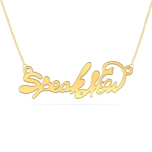 Herton TS Album Song Titel Halskette damen, Tay Inspirierte Halskette Schlüsselbeinkette Charms für Swiftie Musikliebhaber, Sänger Fans Geschenke Musik Schmuck Geburtstag (Speaknow) von Herton