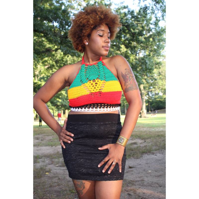 Guyana Stehkragen Top von HerueKnits