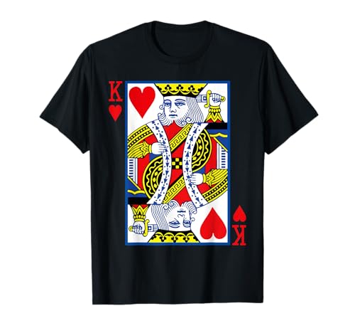Herren Herz König TShirt Spielkarten Kostüm Karten Shirt T-Shirt Herren Herz König TShirt Spielkarten Kostüm Karten Shirt T-Shirt von Herz König TShirts