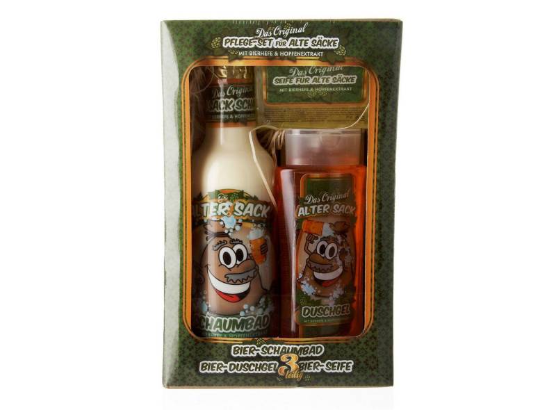 Herz & Heim Pflege-Geschenkset für den "Alten Sack" mit Schaumbad, Duschgel & Handseife, 3-tlg., mit Bierhefe & Hopfen-Extrakten Herz & Heim Pflege-Geschenkset für den "Alten Sack" mit Schaumbad, Duschgel & Handseife, 3-tlg., mit Bierhefe & Hopfen-Extrakten von Herz & Heim
