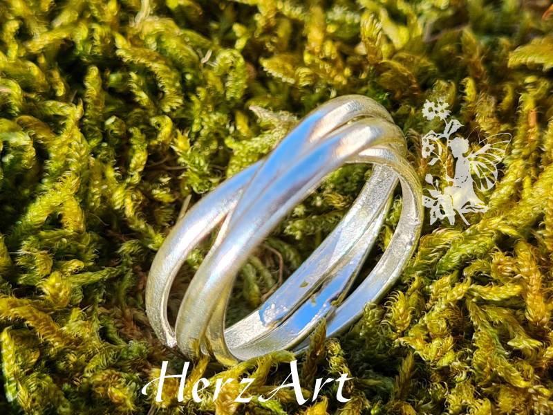 3 Teiliger 925Er Silberring 3 Teiliger 925Er Silberring von HerzArtShop