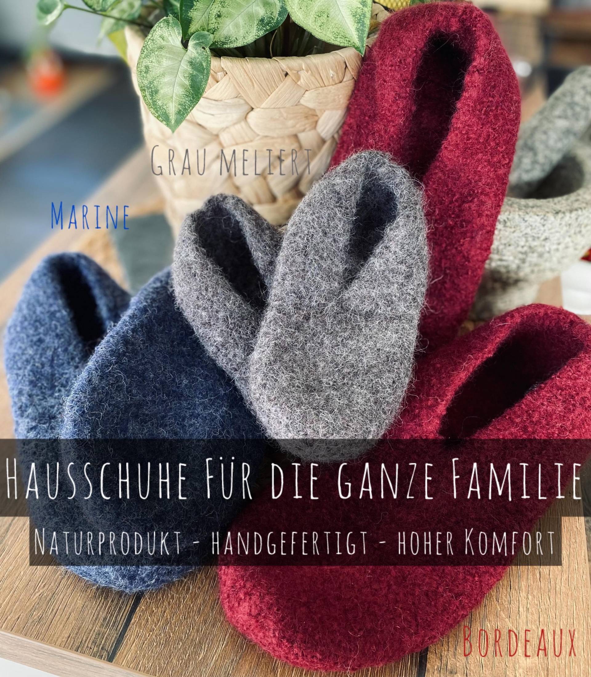 Filzschuhe Ohne Sohle Aus Reinster Schurwolle Handgefertigt Bayern - Hausschuhe, Gästeschuhe Für Warme Füße Personalisiertes Geschenk von HerzBoutique