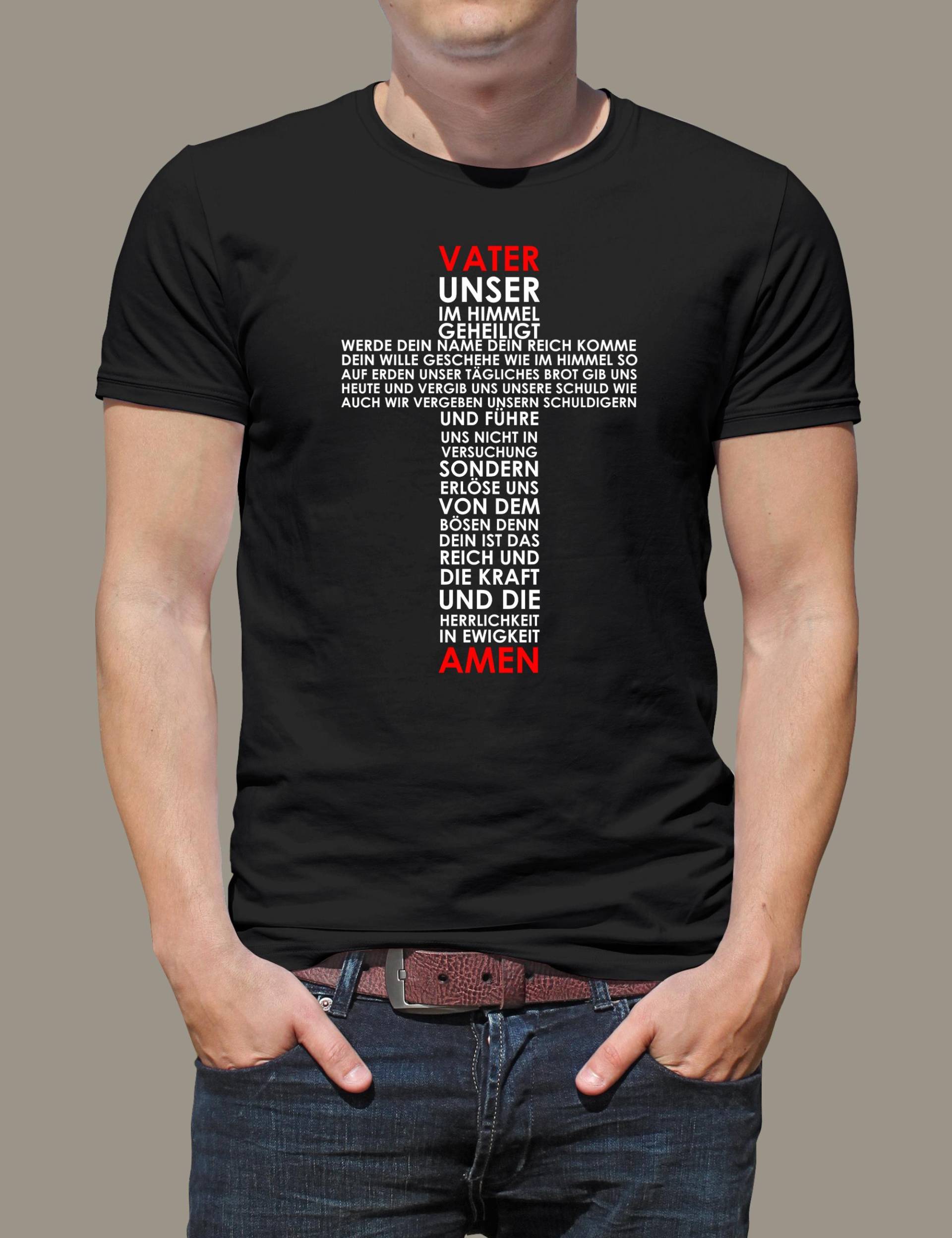 Unisex T-Shirt Jesus Is King Vater Unser Gott Heiliger Geist Beten Pray Bibel Pfingsten_002A Unisex T-Shirt Jesus Is King Vater Unser Gott Heiliger Geist Beten Pray Bibel Pfingsten_002A von HerzJesu